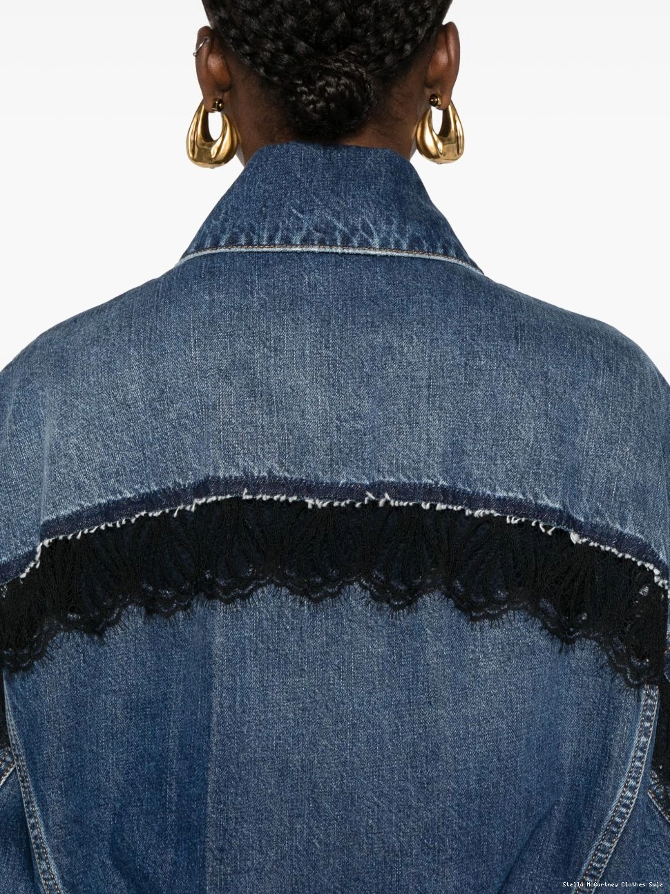 Cheap denim Stella jacket McCartney lace-detailing Women 0713